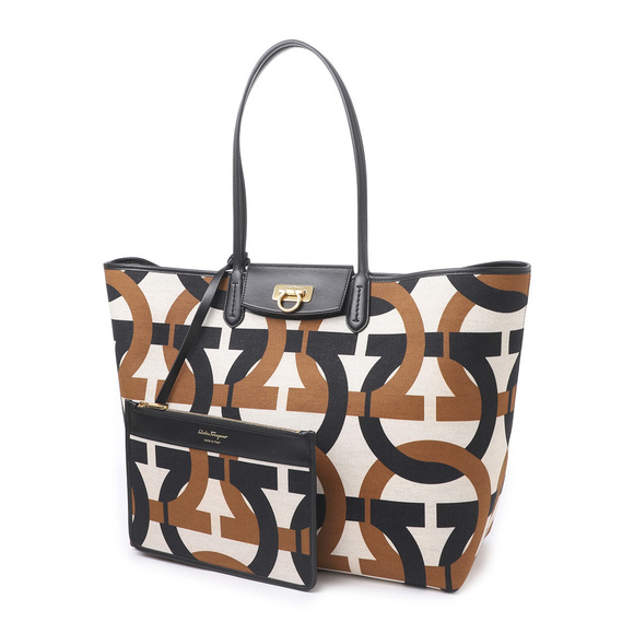 Ferragamo Travel Tote Bag Beige - Picture 1 of 10